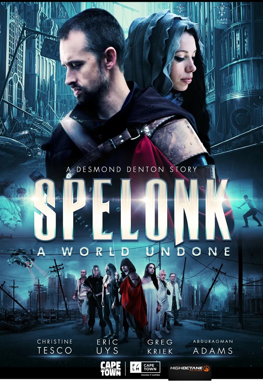 Spelonk poster: Dante and Ophelia back to back above the ensemble